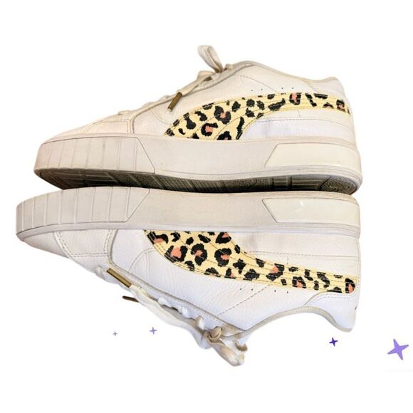 Puma Women's Cali Star Leopard Sneakers Sz. 9.5 - Picture 5 of 12